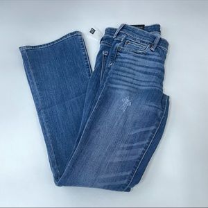 LIKE new GAP Womens Jeans Size 0/25 Baby Bootcut Blue